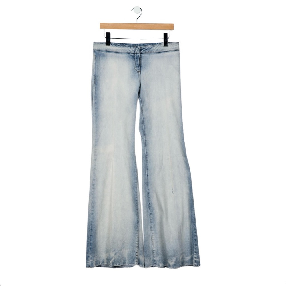Balmain wide leg mid rise jeans